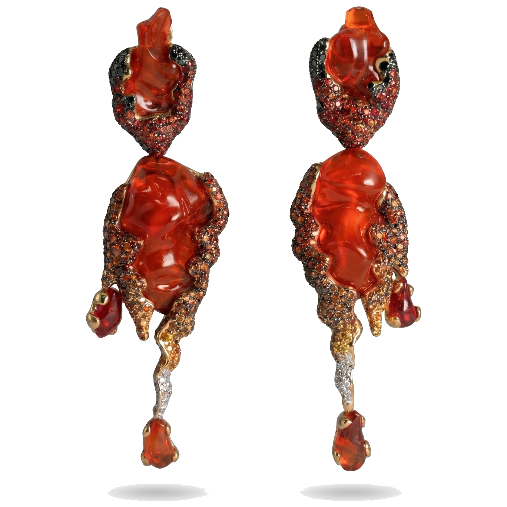 Drop earrings · front view