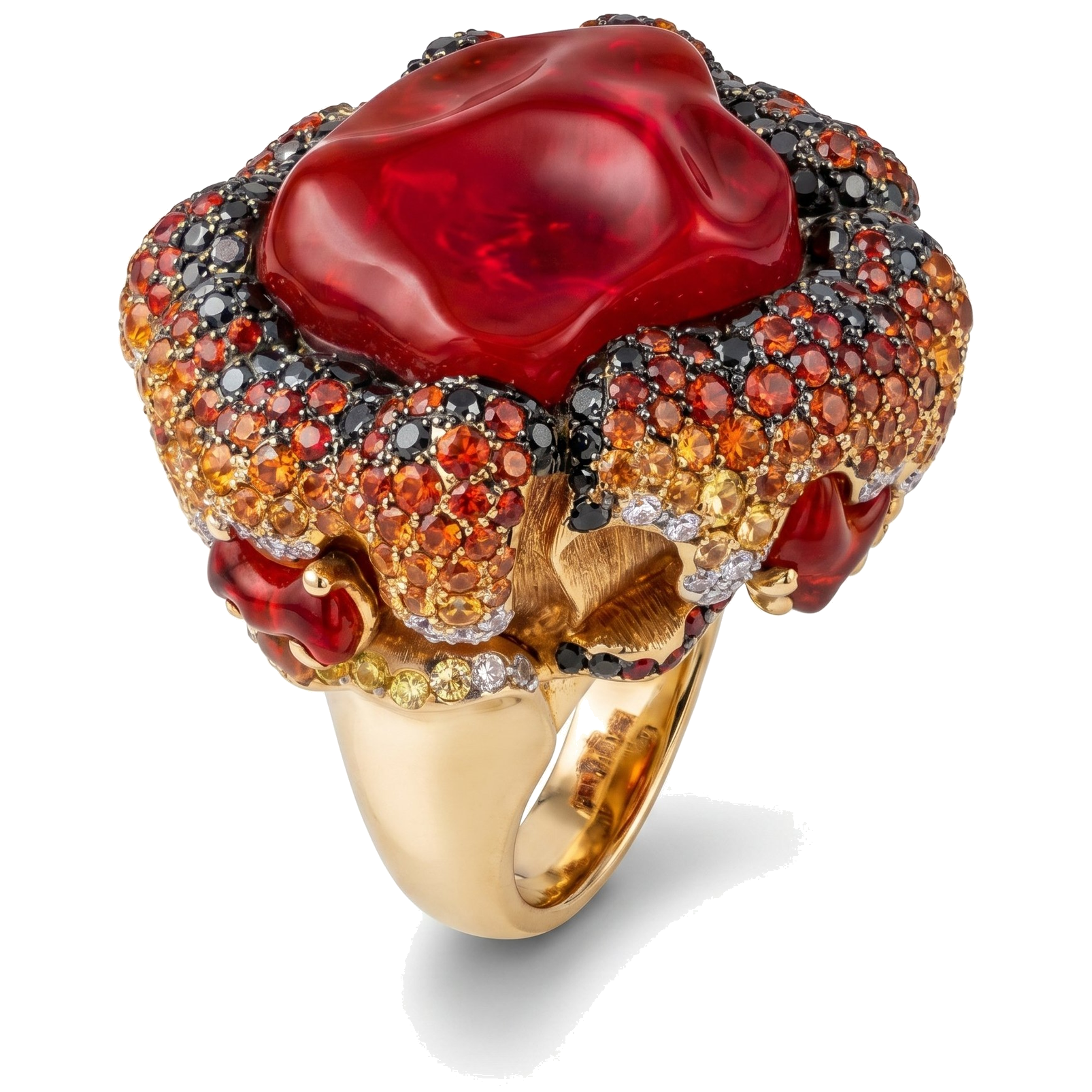 Lava cocktail ring
