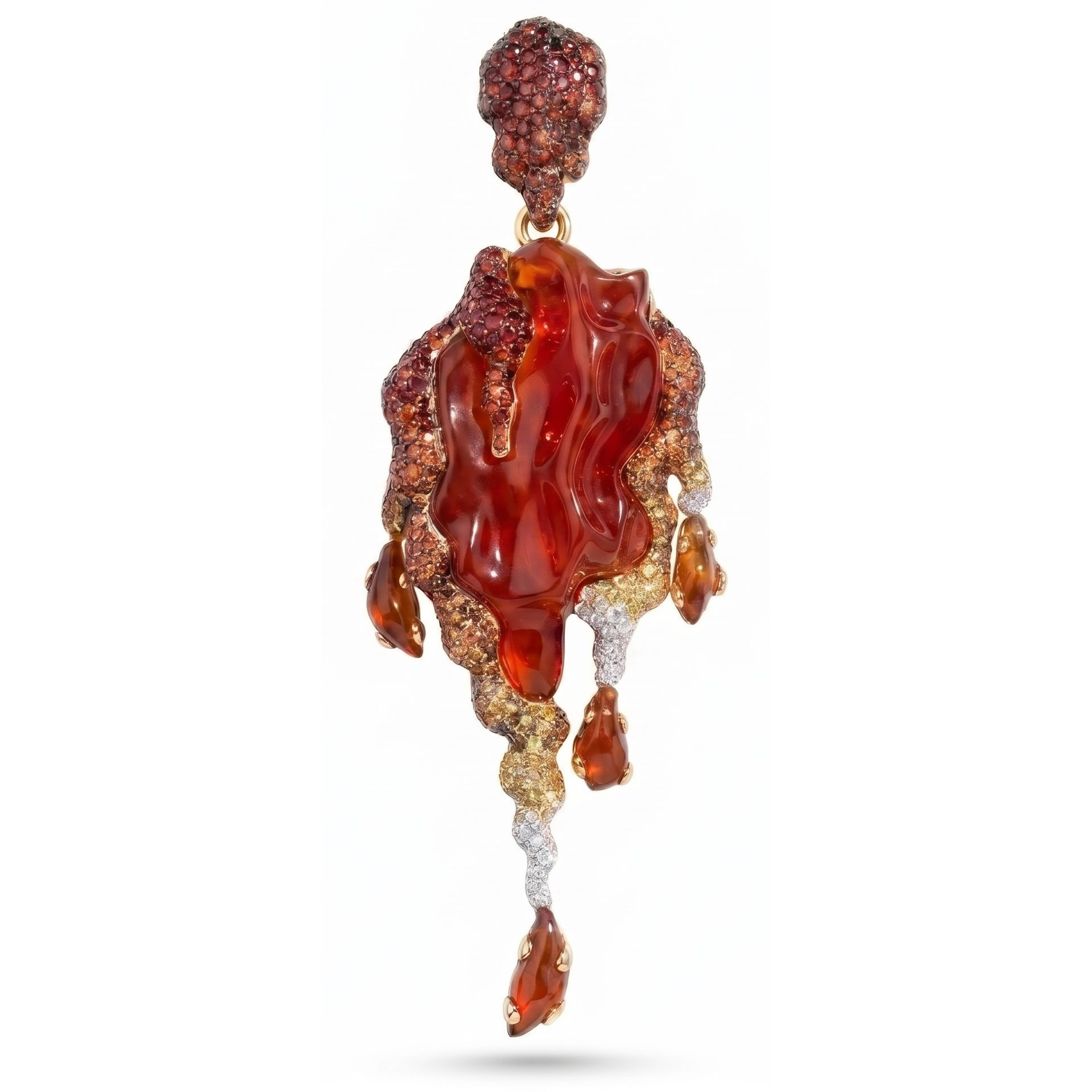 Igneous pendant · pavé back