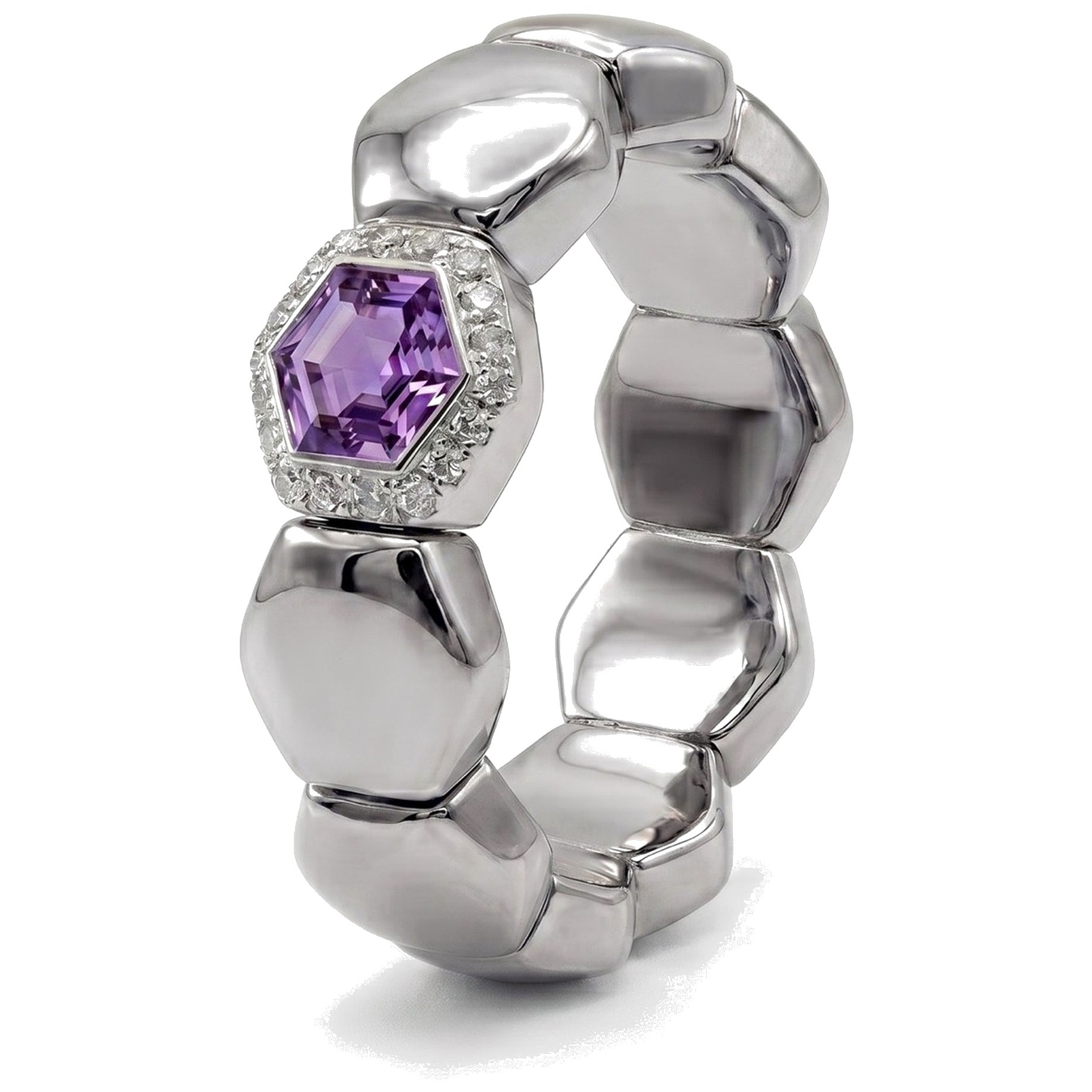 Hexagons · WG amethyst