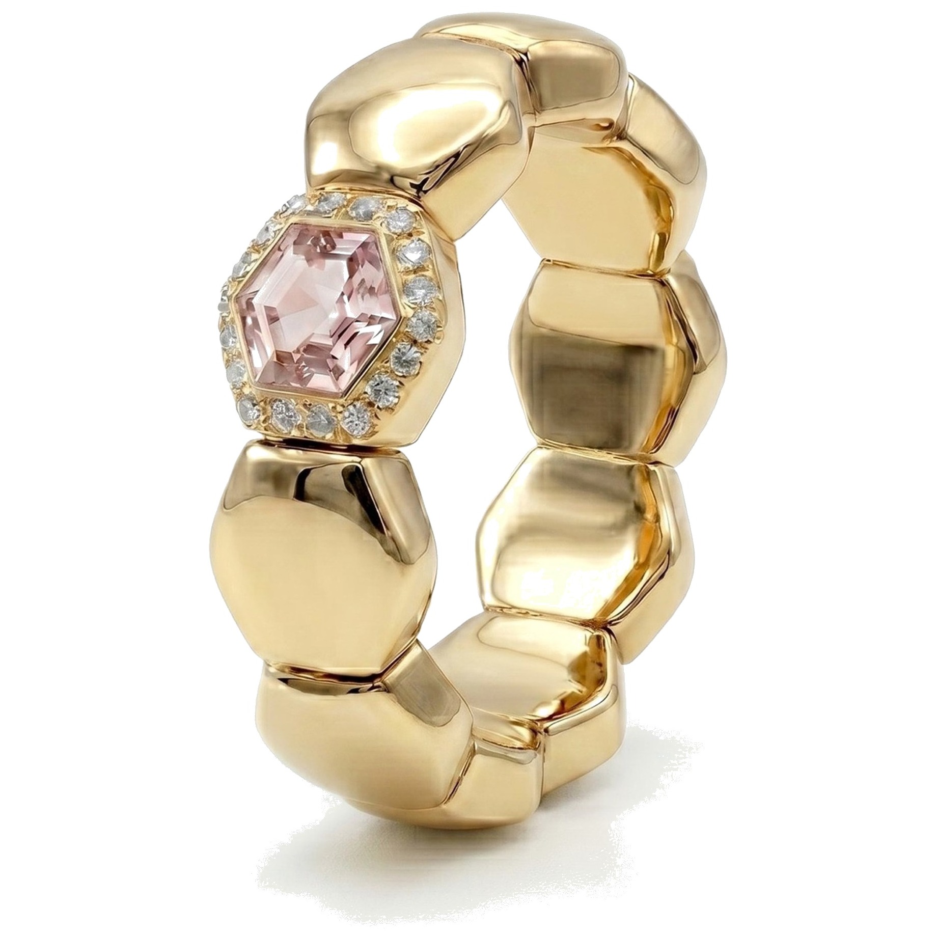 Hexagons · YG morganite