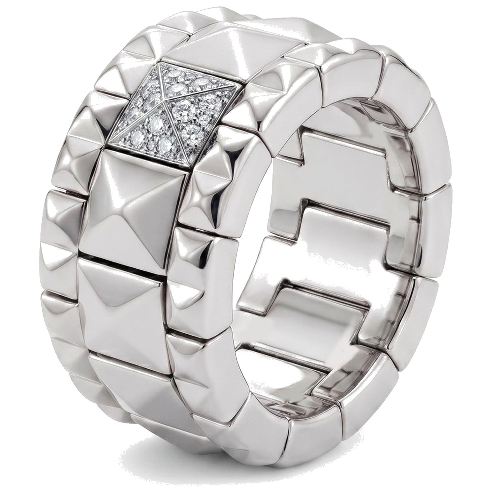 Pyramid Wide · WG pavé bianco
