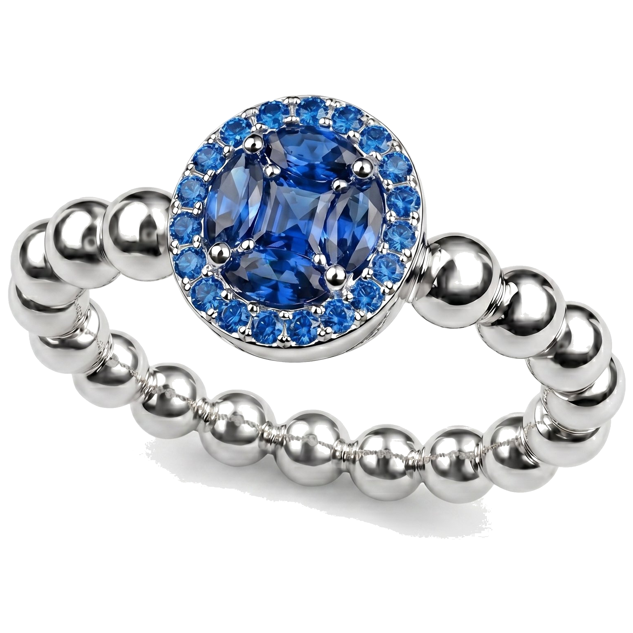 Harmony · White gold + sapphire